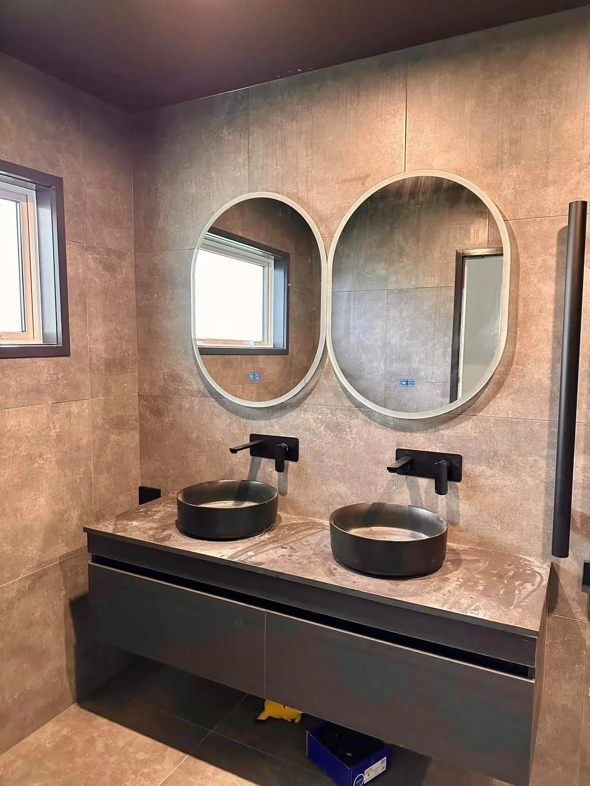 Bathroom renovation with double vanity, Auckland
