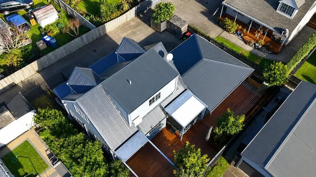 Roofing project, ridge capping detail, Auckland